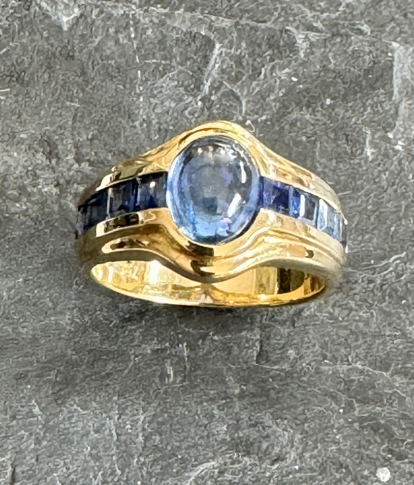 Saphir - Ring 750 GG